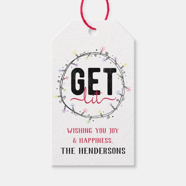 Get Lit Custom Gift Tags (Front)