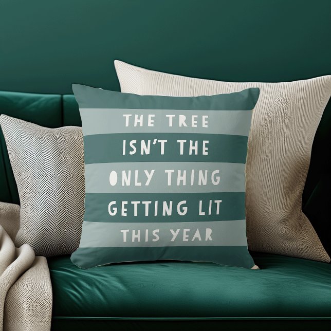 Get Lit | Funny Christmas Throw Pillow (Creator Uploaded)