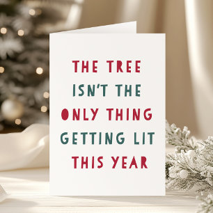 Get Lit   Funny Holiday Card