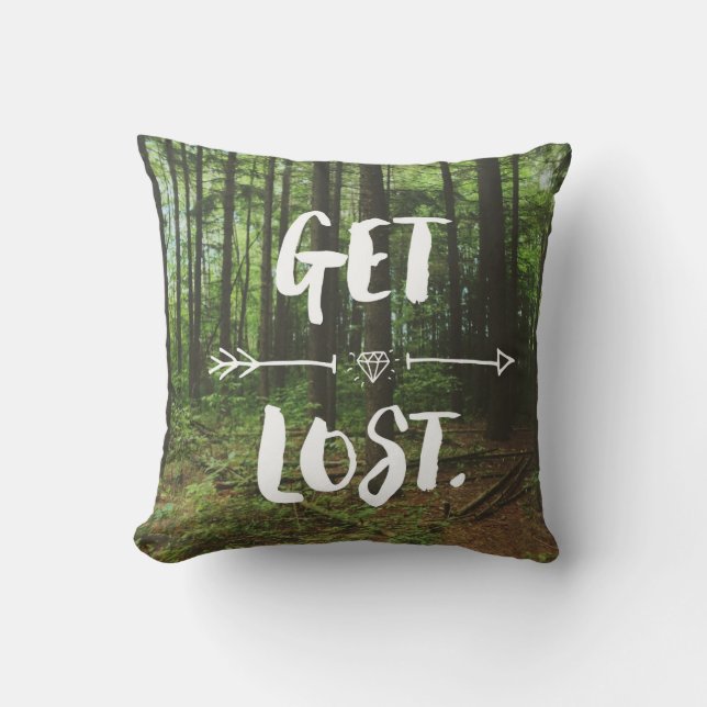 Get Lost (1.0) Throw Pillow (Front)