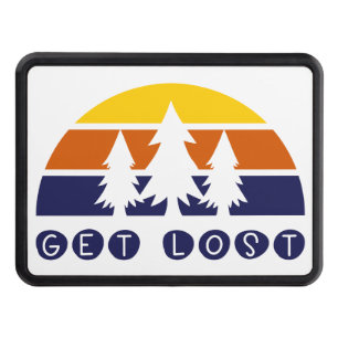 Get Lost Funny Camping Trailer Hitch Cover