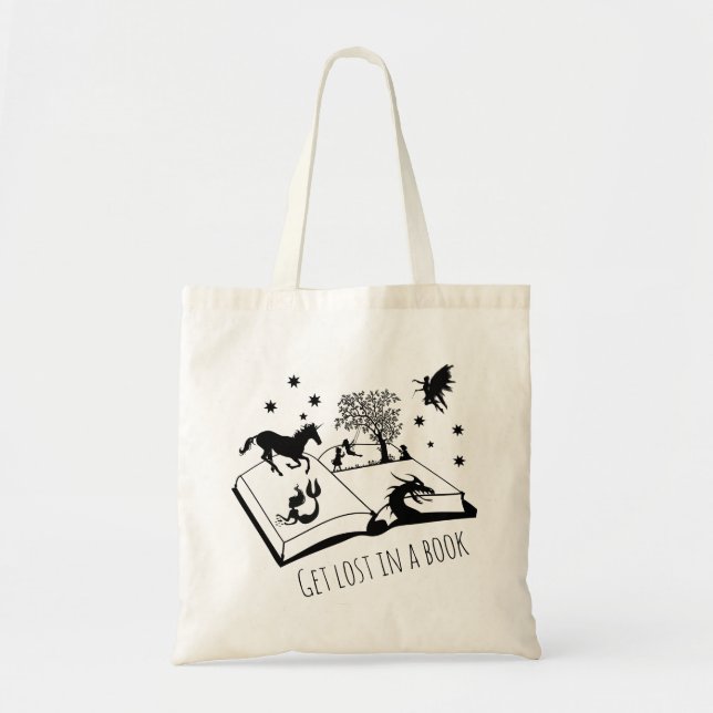 Get Lost in a Book Tote Bag (Front)