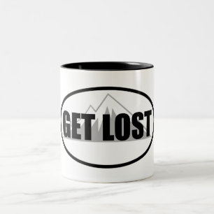 Get Lost Two-Tone Coffee Mug