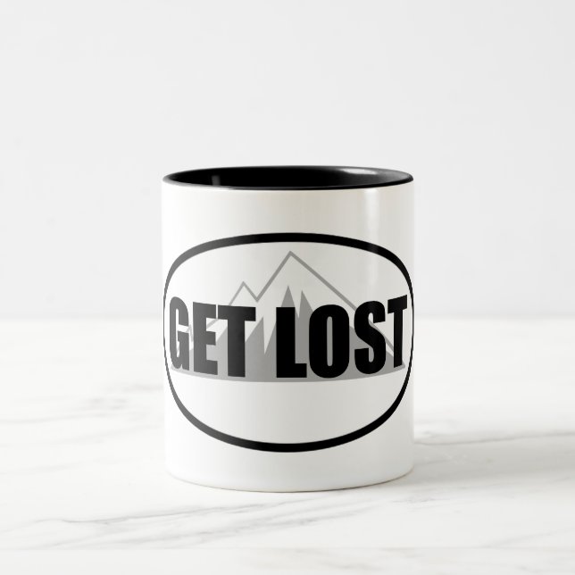 Get Lost Two-Tone Coffee Mug (Center)