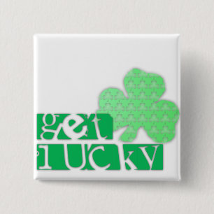 Get Lucky L Clover Shamrocks St Patty S Button