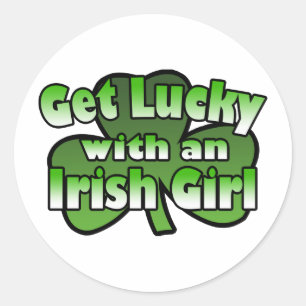 Get Lucky With an Irish Girl Sticker
