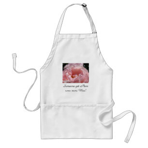 Get Mom more Wine! aprons gifts Pink Rose Flowers