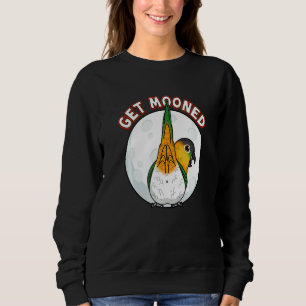 Get Mooned I Parrot Underfluffies I Black headed C Sweatshirt