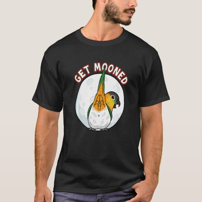Get Mooned I Parrot Underfluffies I Black headed C T-Shirt (Front)