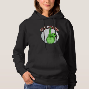 Get Mooned I Parrot Underfluffies I Green Indian R Hoodie