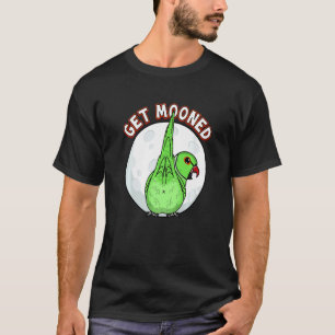 Get Mooned I Parrot Underfluffies I Green Indian R T-Shirt