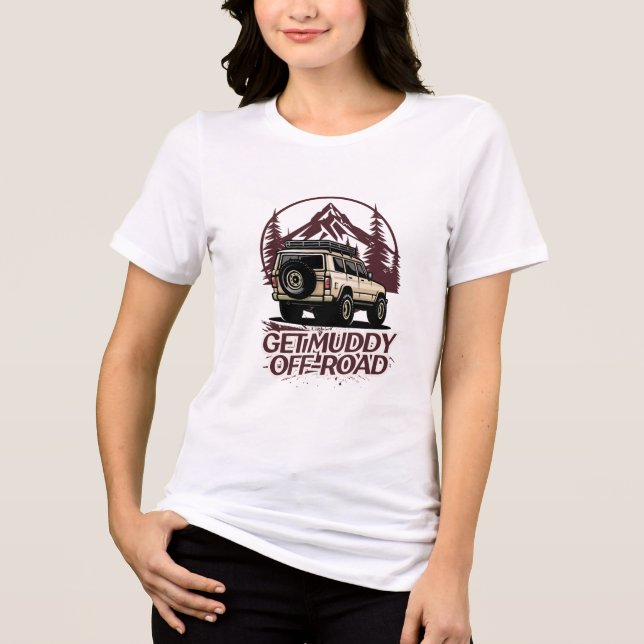 Get muddy Tri-Blend shirt (Front)