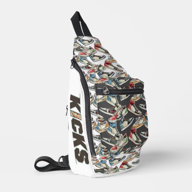 Get my Kicks - Cross body / Sling Bag (Left Corner)