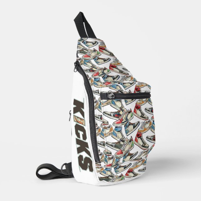 Get my Kicks - Cross body / Sling Bag (Left Corner)