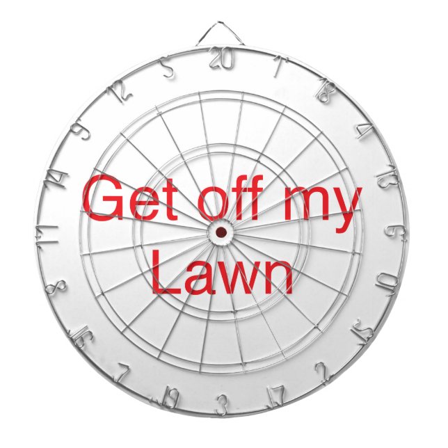 Get off my Lawn Dartboard (Front)