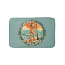 Get On Board SUP Pinup Paddleboard Retro Surf Shop
