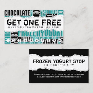 get one free FROZEN YOGURT Loyalty Card