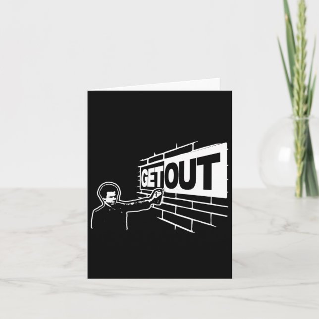 Get Out...277 Sticker  Card (Front)