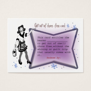 get out of chore certificate