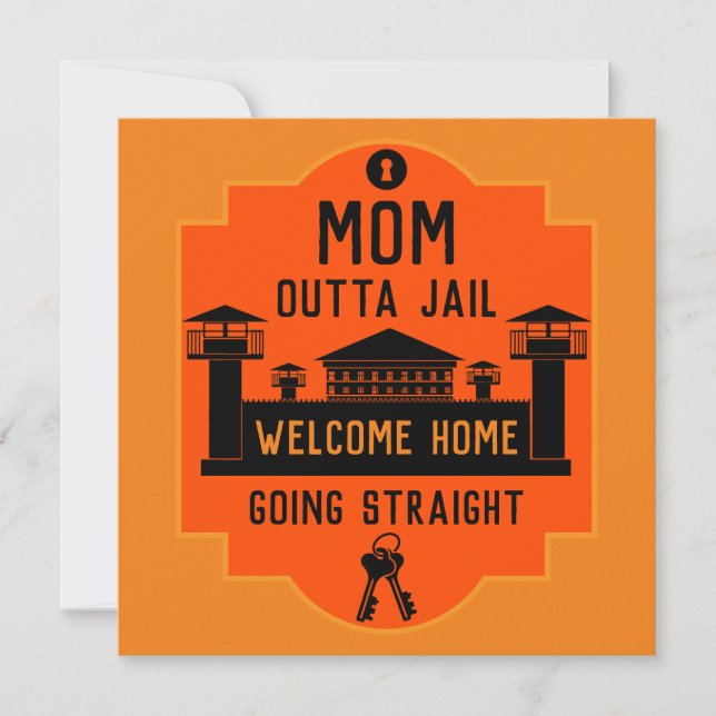 Get Out Of Jail Prison Release Gift  Card (Front)