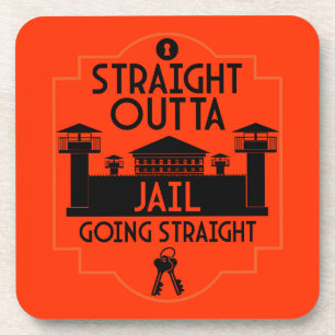 Get Out Of Jail Prison Release Gift  Coaster