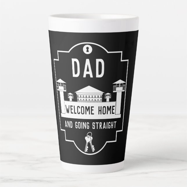 Get Out Of Jail Prison Release Gift  Latte Mug (Front)