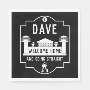 Get Out Of Jail Prison Release Gift  Napkin