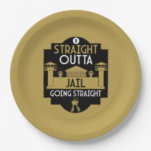 Get Out Of Jail Prison Release Gift Paper Plate