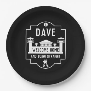 Get Out Of Jail Prison Release Gift Paper Plate