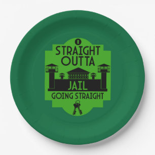 Get Out Of Jail Prison Release Gift Paper Plate