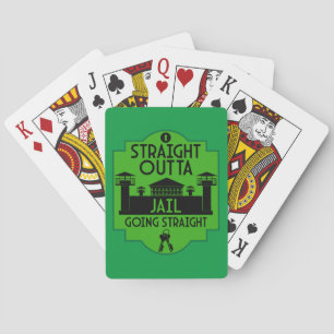 Get Out Of Jail Prison Release Gift Playing Cards