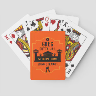 Get Out Of Jail Prison Release Gift  Playing Cards
