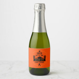 Get Out Of Jail Prison Release Gift Sparkling Wine Label