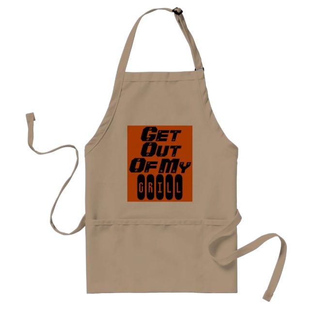Get Out of my Grill Standard Apron (Front)