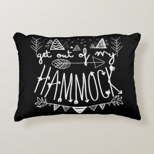 Get Out Of My Hammock (Personalized) Travel Decorative Pillow