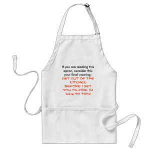 GET OUT OF THE KITCHEN.. STANDARD APRON