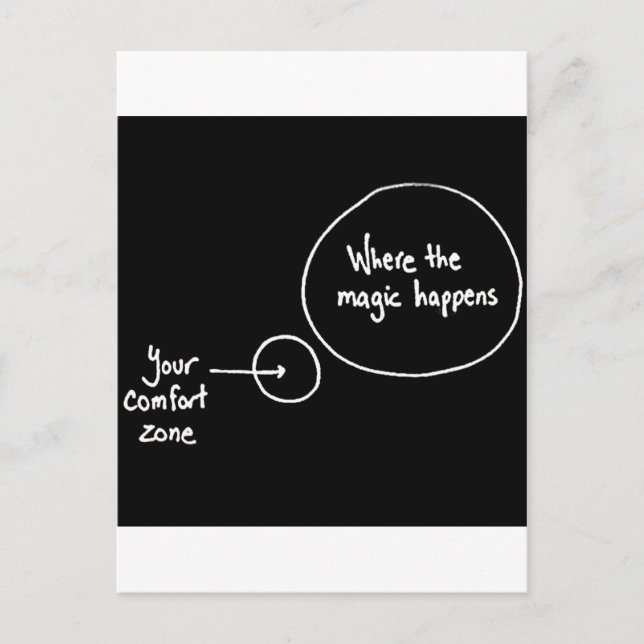 Get Out of Your Comfort Zone Postcard (Front)