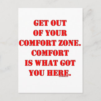 Get Out of Your Comfort Zone! Postcard
