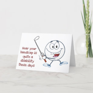 GET OUT ON THE COURSE  *50th*  BIRTHDAY HUMOR Card