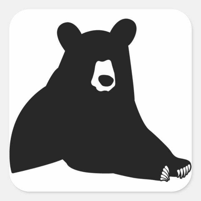 Get Out Silhouette Square Sticker (Front)