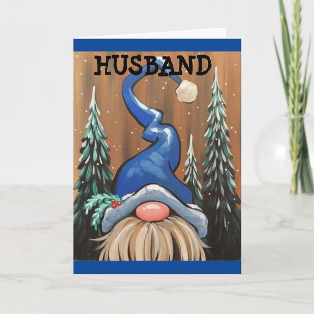GET OUT THE "MISTLETOE FOR CHRISTMAS" HUSBAND HOLIDAY CARD (Front)