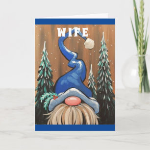 GET OUT THE "MISTLETOE FOR CHRISTMAS" WIFE'S HOLIDAY CARD