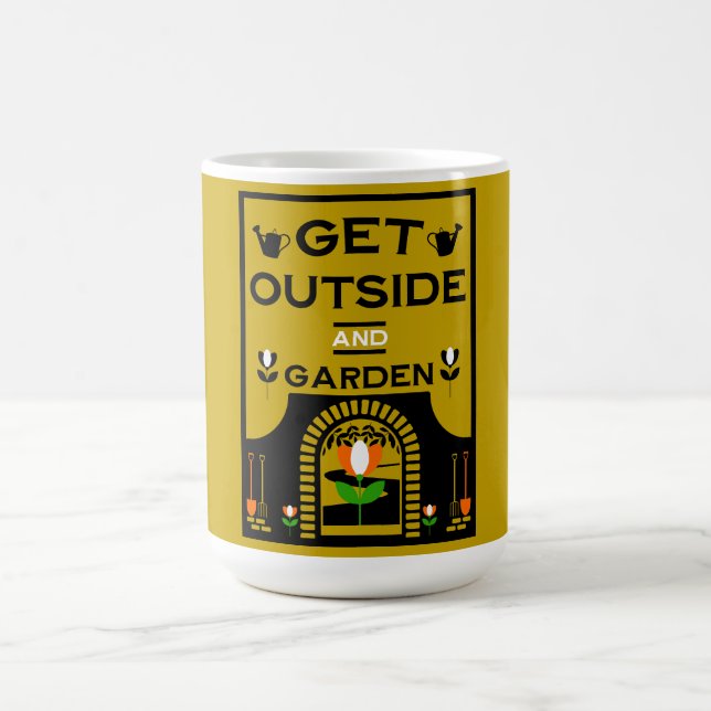 Get Outside Gardening Gift Magic Mug (Center)