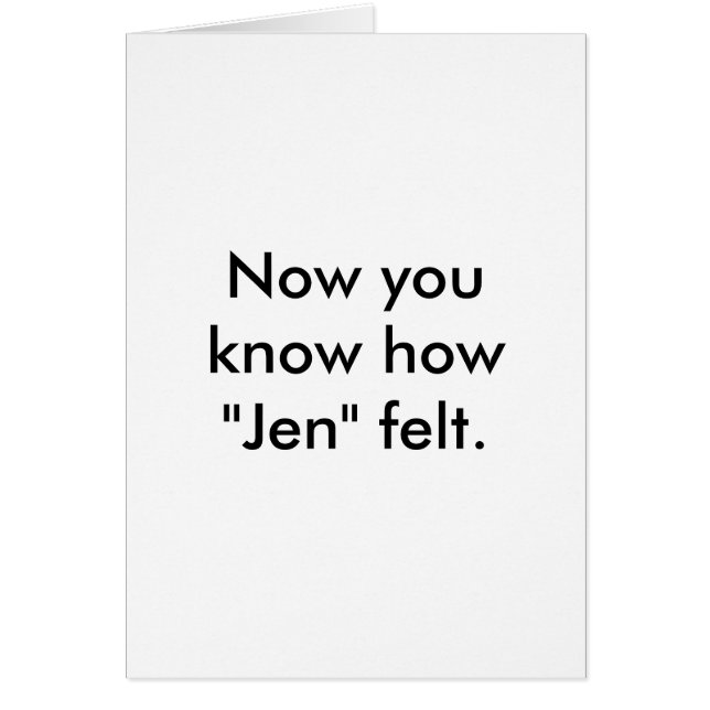 Get Over Him Cards #006 (Front)