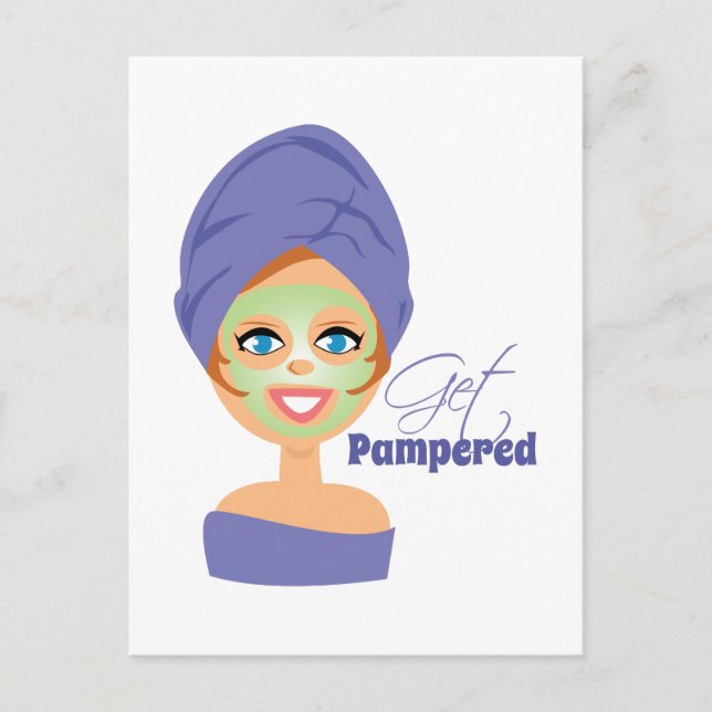 Get Pampered Postcard (Front)