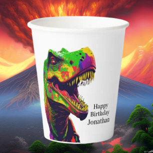Get Ready for a Dino-Mite Birthday Party! Paper Cups