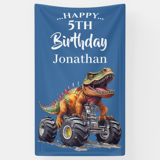  Get Ready for a ROARING Good Time! Dinosaur Banner (Vertical)