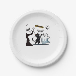 Get ready for a spook-tacular Halloween Nice party Paper Plate