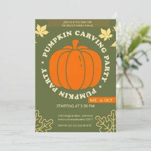 Get Ready for Our Annual Pumpkin Carving Fun! Invitation