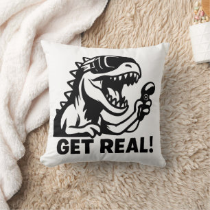 Get Real Throw Pillow